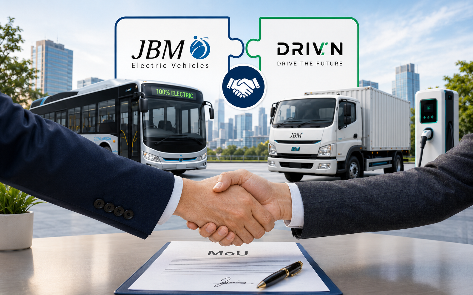JBM Electric Vehicles signs MoU with Drivn